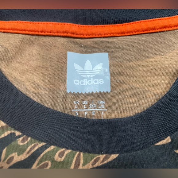 Adidas Black and Green Camo Long Sleeve Men’s - Picture 2 of 3